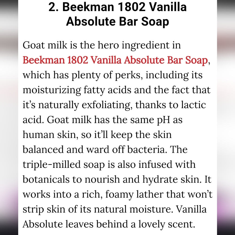 🆕️Beekman 1802 Vanilla Absolute Goat Milk Soap - Picture 4 of 8